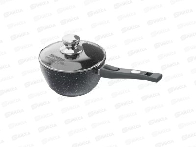 Ковш 1,2 АП ГРАНИТ с ручкой и стеклянной крышкой 081701
