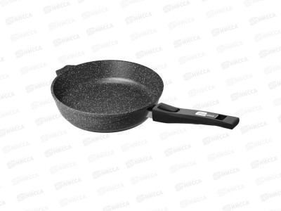 Сковорода ГРАНИТ АП black 26см, со съемной ручкой 026802