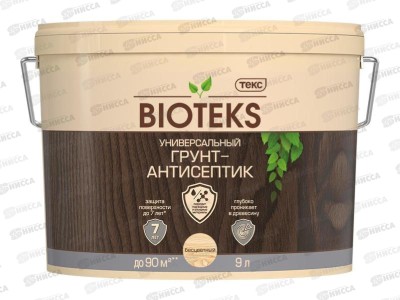 Грунт-Антисептик универсальный Bioteks бесцветный 9л срок до 12.25