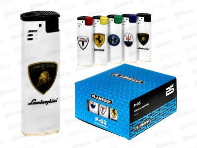 Зажигалка Flameclub P-03 Piezo Mix Авто-3 62120-8