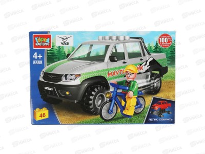 Конструктор &quotГОРОД МАСТ&quot UAZ PUCKUP, 46дет. SB-5588