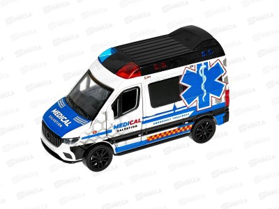 Машинка металл. &quotСкорая помощь&quot 3148307, 2 цвета, в коробке 15,5*7*13