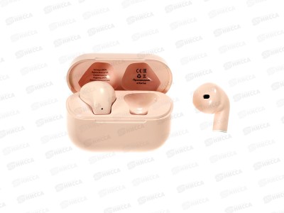 Наушники беспроводные BT вкладыши More choice БВ06 TWS Pink