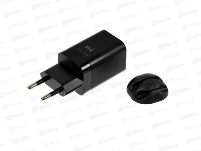 З/у сетевое 1USB +1Type-C PD20W-QC3.0 б/з More choice NC85, черный