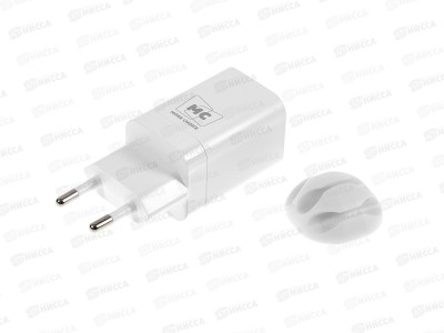 З/у сетевое 1USB +1Type-C PD20W-QC3.0 б/з More choice NC85, белый