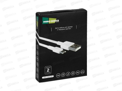 Дата-кабель More USB 2.0A для micro USB More choice  K19m TPE 2м белый