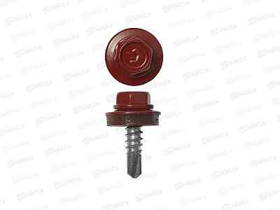 Саморез кровельный RAL3005 4,8*35 (250шт) Винно-красный, Zitar  *16
