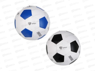 Мяч футбольный 2-х сл. р 5, 22см, ПВХ 1,5мм, 2диз. BY SPORT 133-003  г