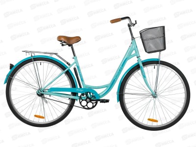 Велосипед 28&quot FOXX VINTAGE зеленый сталь, р.18' '+ передняя корзина, 28SHС.VINTAGE.18GN6