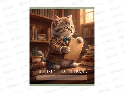 Тетрадь 40л кл. ЭКСМ Усатые умники Твой предмет ТТ409839 *100