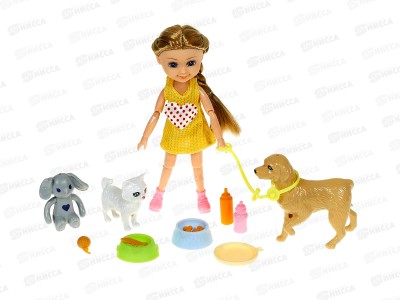 Кукла Miss Kapriz МК55840D с питомцами, FCJ1434509 в пакете