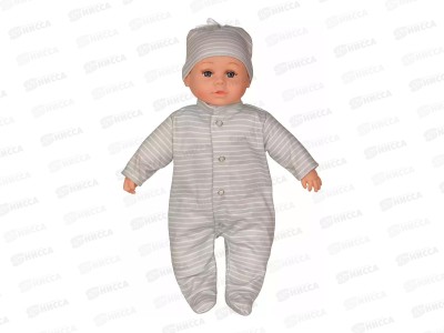 Пупс мягконабивной 40см 16В020 в светлом костюме, 359822 *12