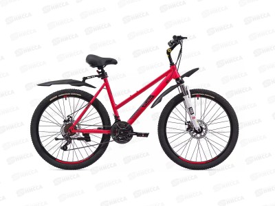Велосипед 26&quot 21ск RUSH LADY 515 DISC ST красный рама 17&quot, 388099