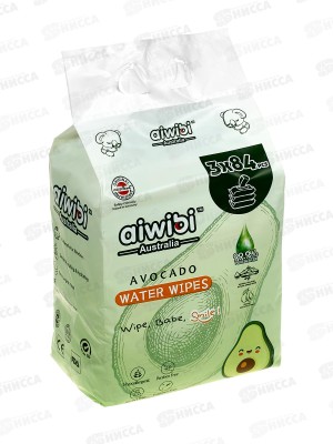 Aiwibi влаж салф дет Очищающие Avocado 3*84шт клап спайка *4