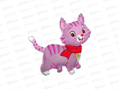 Шар Ф М/ФИГУРА Кошечка с бантом розовая, 1206-0592