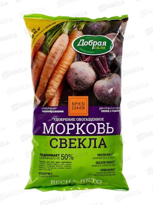 Добрая сила Сухое удобрение Морковь свекла пакет 0,9кг *12