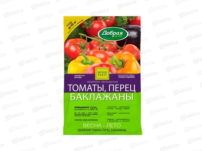 Добрая сила Сухое удобрение Томаты-Перец-Баклажан пакет 0,9кг *12