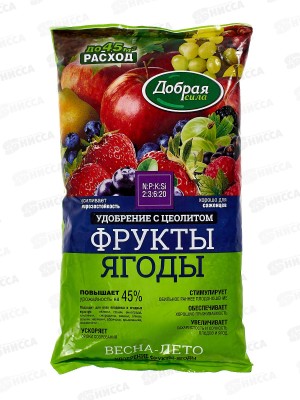 Добрая сила Сухое удобрение Фрукты-Ягоды 0,9кг *12