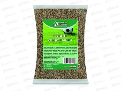 Газон травосмесь &quotСпортивный&quot 0,5кг Фазенда Сибири  *30