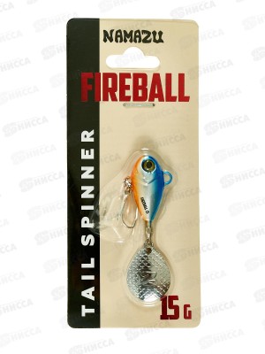 Тейл-спиннер Namazu Fireball, 15г, тонущий, цвет №01-Natural, 14-01С