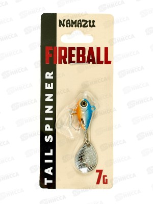 Тейл-спиннер Namazu Fireball,  7г, тонущий, цвет №01-Natural, 07-01С