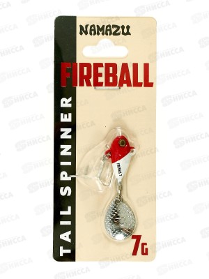 Тейл-спиннер Namazu Fireball,  7г, тонущий, цвет №04-Red Head, 07-04С