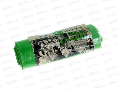 Мешки д/мусора 35л 10шт с завязками зеленые VitAlux  3491 *30