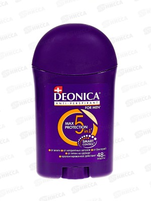 Deonica Антиперспирант стик 5Protection For Men 40мл