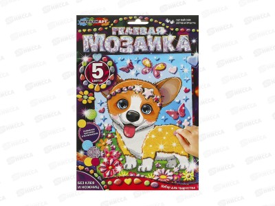 Мозаика гелевая 17х23см, Корги, GEL-CORG