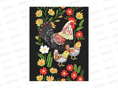 Полотенце из рогожки 60*45 Народные промыслы 29459-1