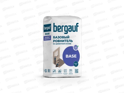 Ровнитель пола Bergauf BASE мешок 25кг базовый на цементной основе (слой нанесения 5-50мм) *56