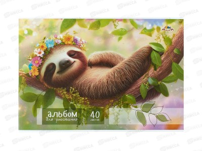 Альбом д/рис.40л Апплика, Ленивец Релакс, С1184-55 *30