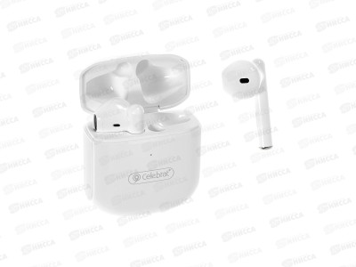 Наушники беспроводные вкладыши Celebral W16 TWS White
