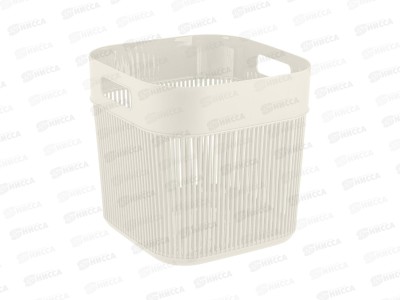 Корзина 19л Keeplex Дождь с ручками, белое облако, KL141811048