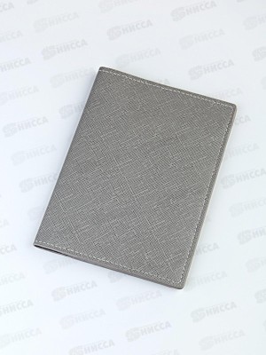 Обложка д/паспорта Barez A-026 &quotHZ-4&quot эко кожа, серый