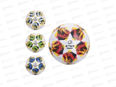 Мяч футбольный PVC, 270гр., 2 слоя, 4 цвета, диаметр 22см, IT108932