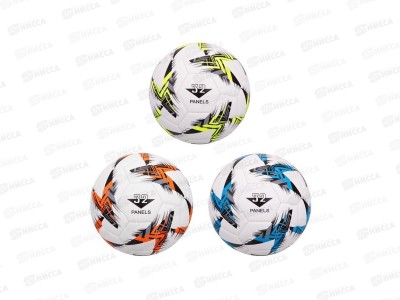 Мяч футбольный PVC, 330гр., 2 слоя, 3-4 цвета, без шва, 22см, IT110483