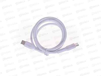 Дата-кабель USB 3.0A PD 60W Type-C K65aa, 1м ПВХ White
