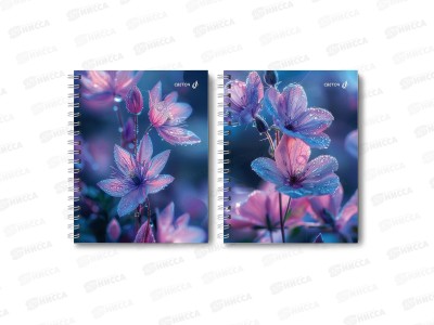 Тетрадь 120л клетка SVETOCH Утренняя роса, гребень, 01550, бел. 100%  *4