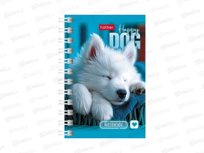 Записн.книжка Hatber А7 40л Носики и ушки. на греб 087522  *12