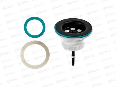 Выпуск 1 1/2&quot с черной мет. решеткой, NV182-65-MR *65
