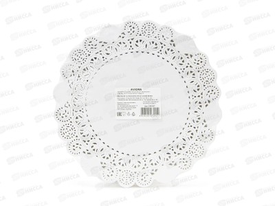 Салфетки AVIORA ажурные бумажные круг 22см 250шт 104-057*8