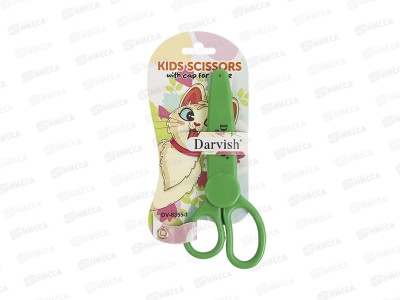 Ножницы Darvish 13,5см дет с колпач., DV-8355-1 *12/120