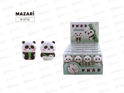 Точилка MAZARI Panda 1отв., б/конт., 2цв. M-6734  *24