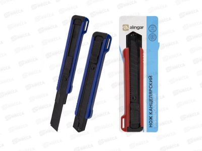 Нож канц. Alingar 18мм микс. AL13461*90