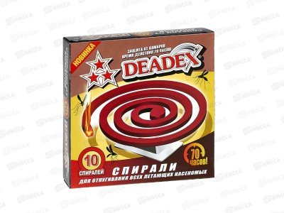 DEADEX спирали от комаров цвет красный  *60
