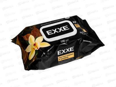 EXXE влажные салфетки Листья табака и ваниль 100шт С0008657