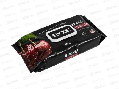 EXXE влажные полотенца Дикая вишня и миндаль 60шт С0008658