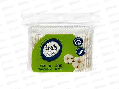 Emily Style Ватные палочки 200шт пакет с зиплоком *24 С0008502