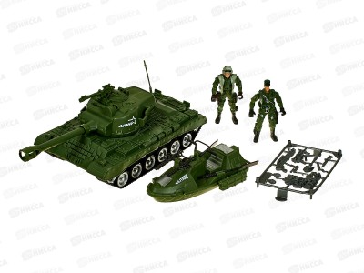 Набор &quotВоенный &quot 3165703 (танк, лодка, 2 фигурки) в/к 37,5*13*22см